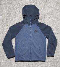 nike sportswear tech fleece full-zip hoodie Blue Youth Large