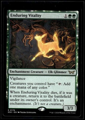 Mtg Enduring Vitality EN Normal 176 Duskmourn: House Of Horror Rare