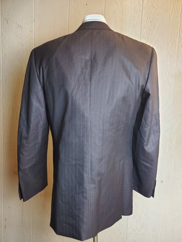 Brioni Blazer Mens 38 R Brown Wool Super 180s Peak Lapel Surgeon Cuff Italy - Picture 4 of 19