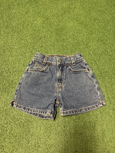 Vintage 90er Levis 33201 Jeansshorts Kleinkind Größe 6X (19x3) blau Denim klassisch