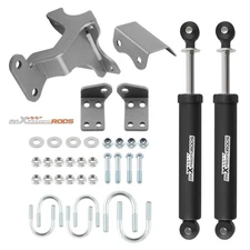 Dual Steering Stabilizer for Jeep Wrangler JK JKU 2007-2018 Powder-coated