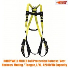 HONEYWELL MILLER H13110022 Safety Harness,L/XL Harness Sizing 60MM11