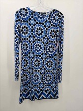 MICHAEL Michael Kors Blue Size XS Knee Length Long Sleeve Dress