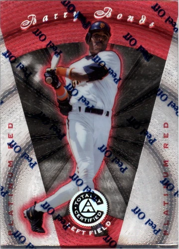 1997 Pinnacle Totally Certified Platinum Red #1 Barry Bonds /3999 - NM-MT