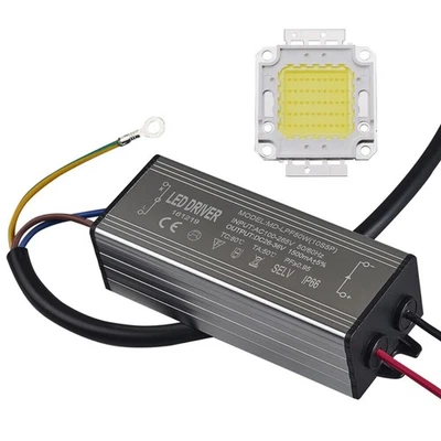 100W LED Driver LED Chip Bulb 10W 20W 30W 50W 12V 24V Power Supply 110V 220V - Image 1 of 4