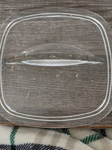 Corning Ware Replacement Clear Lid Pyrex P-7-C FIN TYPE UNMARKED FREE USA SHIP