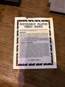 NARC (nintendo NES 1990) With Sleeve And Instruction Sheet Authentic TESTED