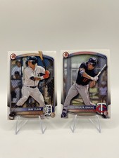 2025 Bowman Draft BD-48 Max Clark & BD-159 Walker Jenkins - Tigers Twins