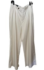 Banana Republic Wide Leg Pants 12 High Rise Relaxed Fit Pleated Linen Blend NWT
