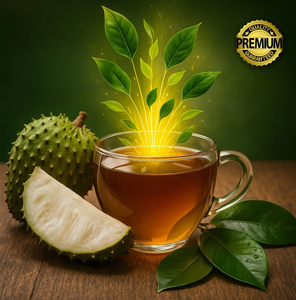 Saquinhos de chá de folhas de graviola Zokiva – 150 saquinhos de chá de ervas - Graviola - Guanabana - Imagem 3 de 4