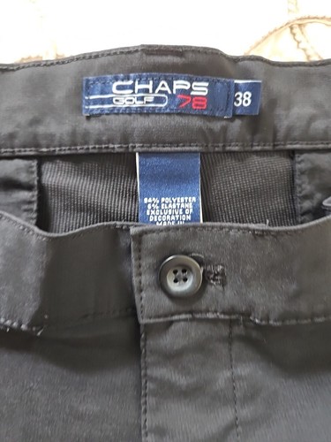 Chaps Mens Golf Shorts Black Size 38 x 9” - Picture 5 of 7