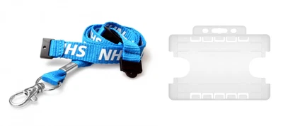 NHS Breakaway Lanyard and Double Sided ID Card Holder