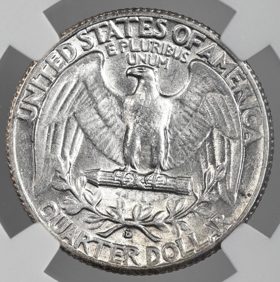 1935-D  25C WASHINGTON SILVER QUARTER DENVER  NGC XF45  #8405238-023 - Image 3 of 4