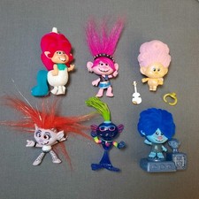 Lot of Trolls World Tour Vinyl Velvet Toy Figurinnes Poppy Barb Trollex