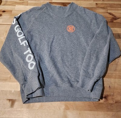 G/Fore Girls Golf Too Mock Sweatshirt Pullover S Grey Womens Golf GFore