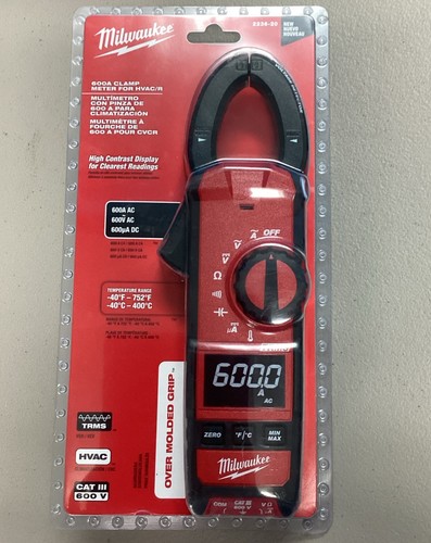 Milwaukee Clamp Meter for HVAC/R (2236-20) - Red... FREE SHIPPING