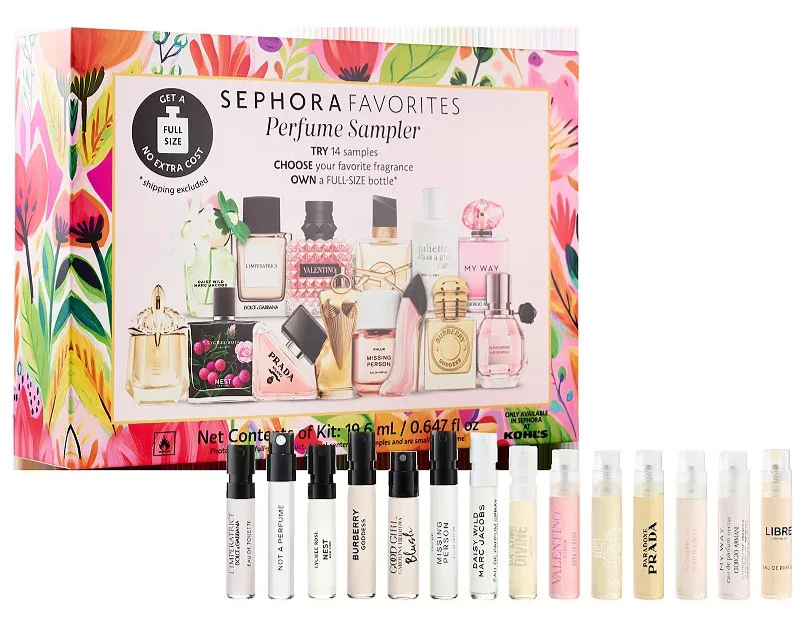 SEPHORA FAVORITES 14pc Perfume Sampler Discovery Gift Set NO