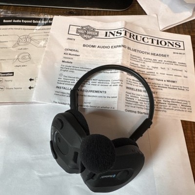 Harley Davidson Boom! Audio Expand Bluetooth Half Helmet Headset 76000835