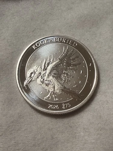 KOOKABURIED 2026 ZOMBUCKS 1 ONE TROY OUNCE 999 SILVER ROUND
