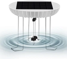 Lewisia Solar Wiggler for Bird Bath Solar Powered Birdbath Water Agitator 