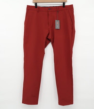 KJUS Men's Ike Golf Athleisure Tailored Fit Lobster Shell Red Sz 38X32 NEW