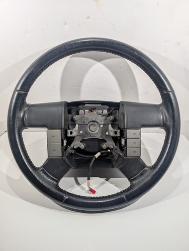 2004-2008 Ford F-150 Steering Wheel Black Leather Cruise Control OEM - Foto 1 di 23