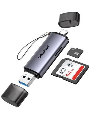 Kartenleser USB C USB 3.0 2 in 1 Adapter SD und Micro SD Card Reader USB C