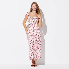 Women's Flutter Cap Sleeve Tie Back Maxi Slip Dress - Wild Fable