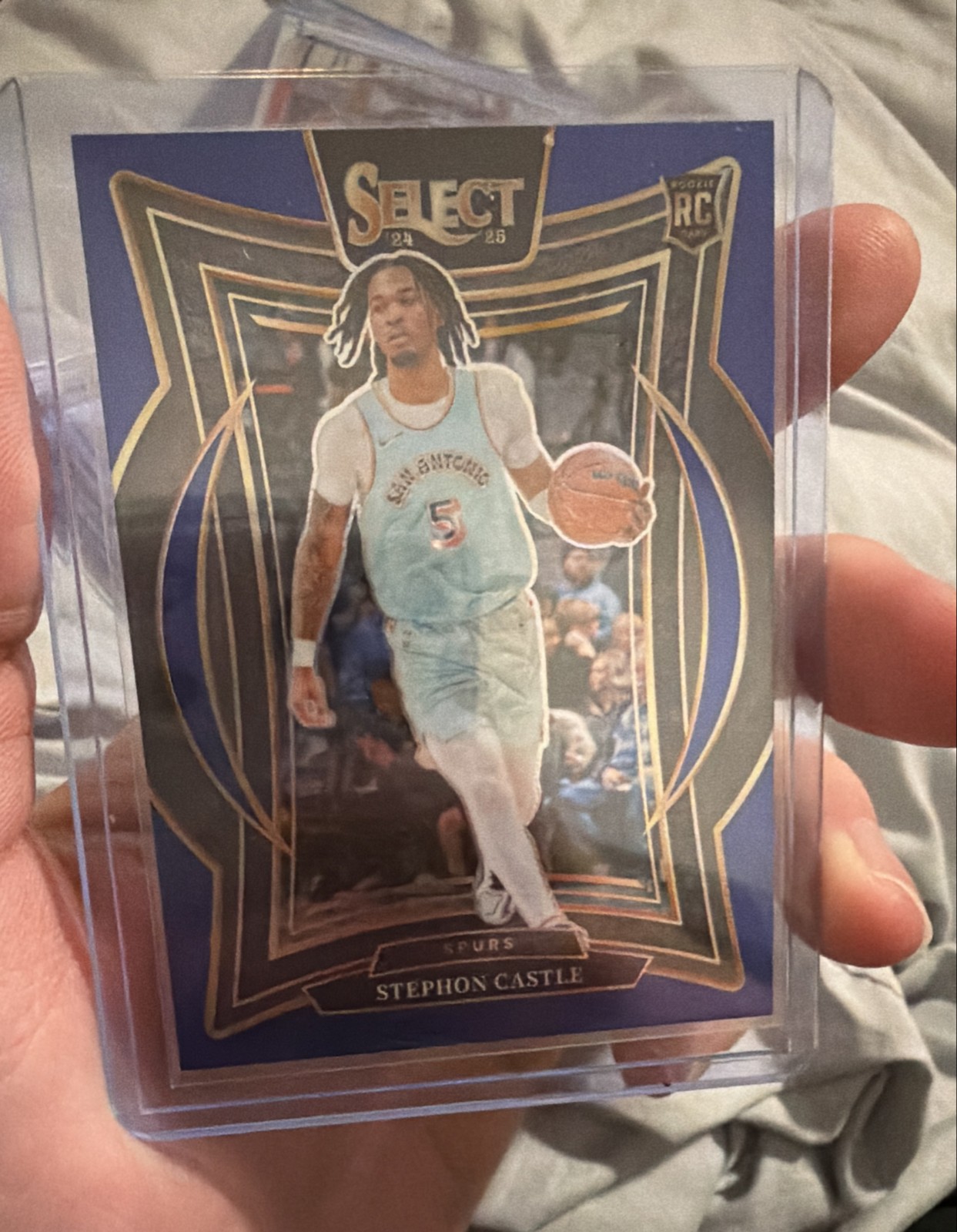 2024-25 Panini Select - Concourse Stephon Castle #72 Blue Prizm (RC)