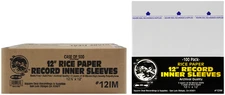 (500) 12" RICE PAPER Insert Plastic Record Inner Sleeves Vinyl ARCHIVAL #12IM