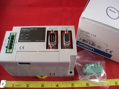 Omron V700-L12 ID System Link Unit Programmable Controller RS-485 RS-232C 24vdc