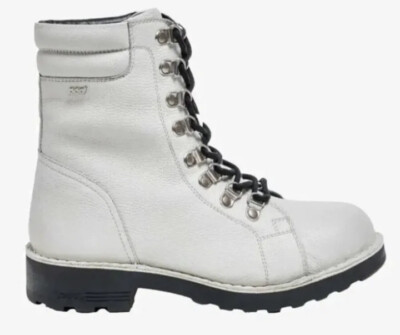 Pod Astrid Damen Leder Schnürstiefel ecru, UK-Größen 3,4,5 & 8 brandneu verpackt