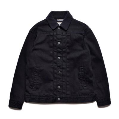 HYSTERIC GLAMOUR MINEDENIM Black Denim Jacket Polartec HYSTERIC GLAMOUR MINEDENIM Black Denim Jacket Polartec