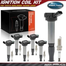 6x Ignition Coil & 6x Iridium Spark Plug Kit for Toyota Highlander Tacoma Lexus