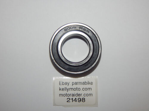 MOTORCYCLE DEEPGROOVE SEALED BALL BEARING FAG 6005 RSR 25x47X12 ATV QUAD SCOOTER