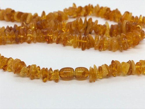 Amber Necklace 74cm 29.13" Gift Yellow Natural Baltic Amber Beads 38g 18770 - Picture 10 of 14