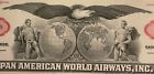 Vintage🎉 Red Pan Am American World Airways Stock Certificate, American Icon Rip
