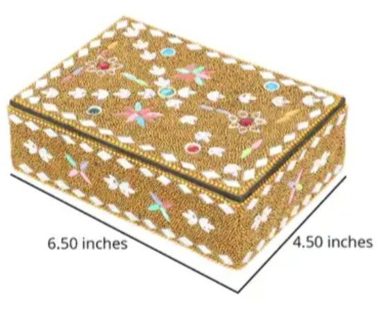 Golden Beaded BOX With Dream Creating Journal & Matching Pen - Image 3 of 3