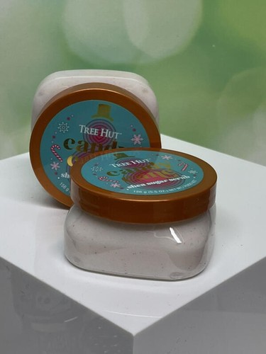 x2 Tree Hut Candy Cane Shea Sugar Scrub TRAVEL Size 5.5oz
