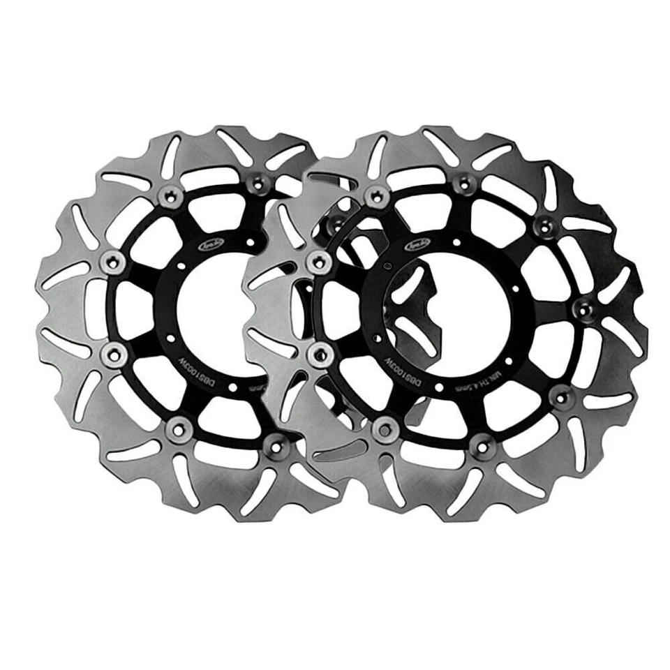 Front Rear Brake Disc Rotors Steel for Honda CBR 600 F4i 2001-2006 Motorcycle Foto 2 de 4