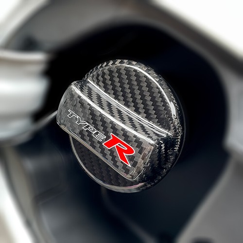 JDM CARBON FIBER Oil Gas Fuel Cap Cover For HONDA Type r EK9 EP3 DC2 DC5 Civic - Picture 5 of 8