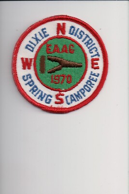 1970 Eastern Arkansas Area Council Dixie District Spring Camporee patch (A)