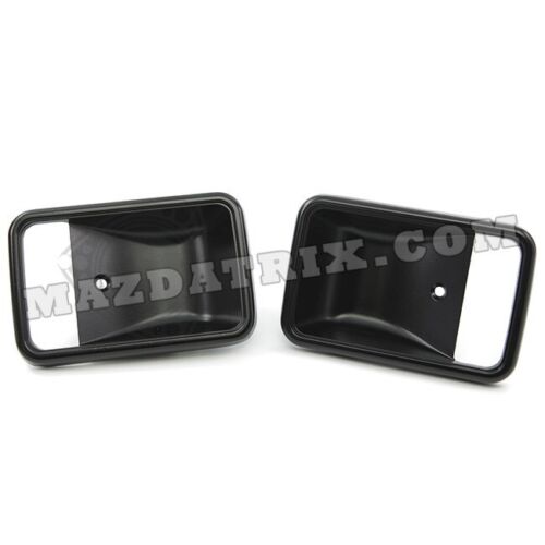 Inner Door Handle Covers Black Anodized Aluminum 79-85 RX7 Pair (Free Shipping) - Picture 2 of 3