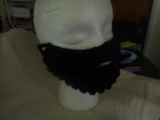 Black crocheted black beard fits man or woman