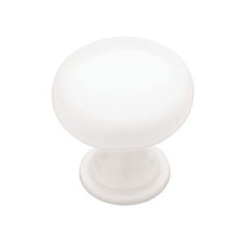 Knob Handle Pull Kitchen Cabinet Hardware Metal White
