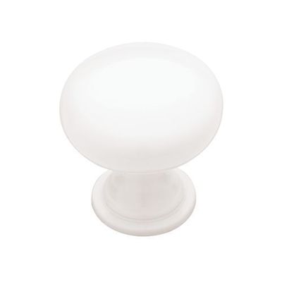 50 Knobs Handles Pulls Kitchen Cabinet Hardware Metal Enamel White 