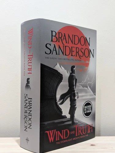 Signed-First Edition-Wind and Truth by Brandon Sanderson-New