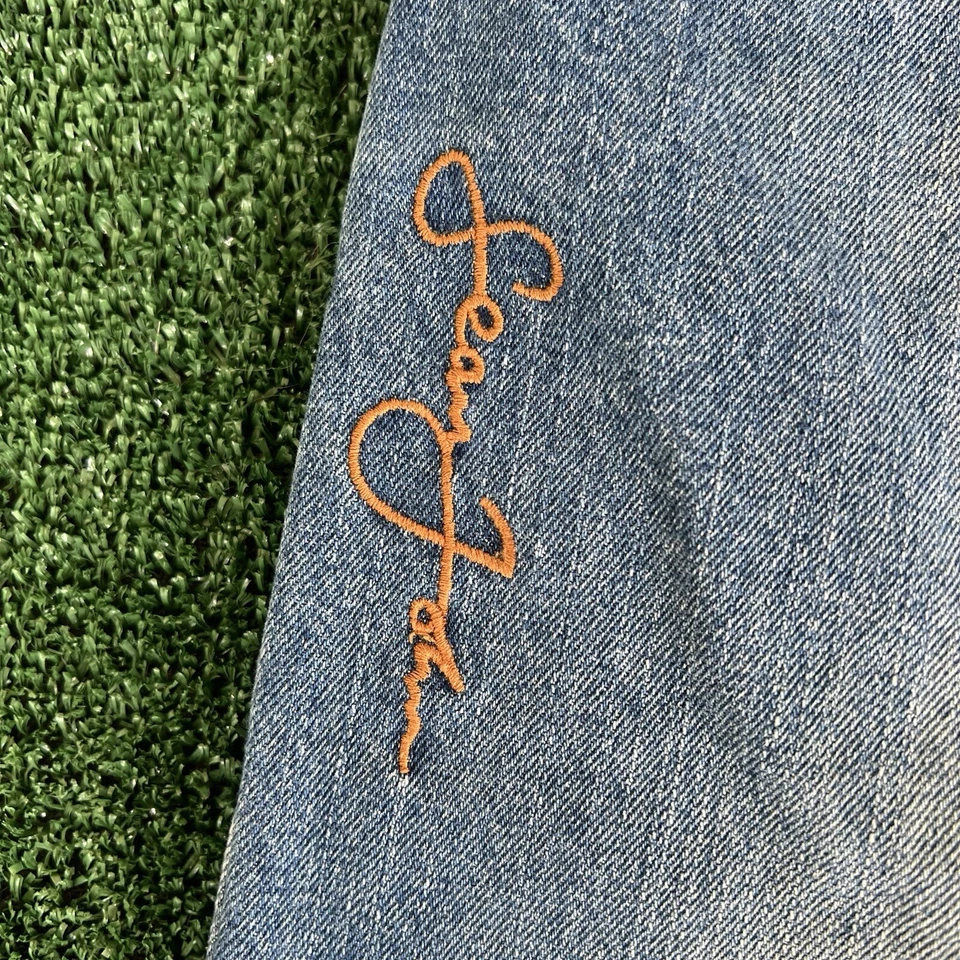 Pantalones Cortos De Colección Y2K Para Hombre Sean John Pierna Ancha Azul Patín Denim 41x16" Estilo JNCO Foto 4 de 4