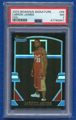 超お宝 2003 Bowman Sig LeBron James RC 1250 LeBron James 2003 Bowman Signature #56 Silver /249 Price