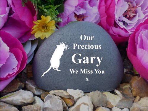 Pet Memorial Pebble (Stone Effect) - Weatherproof - Personalised - Various Pets - Picture 25 of 31